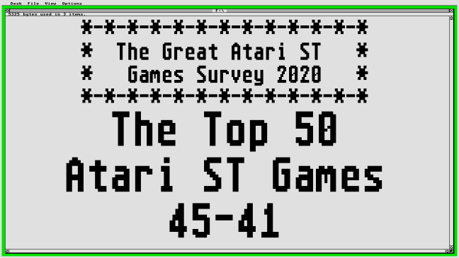 The Top 50: 45-41 Now added!