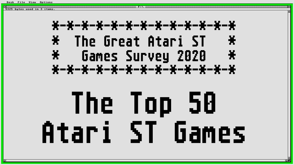 The Top 50 Atari ST Games